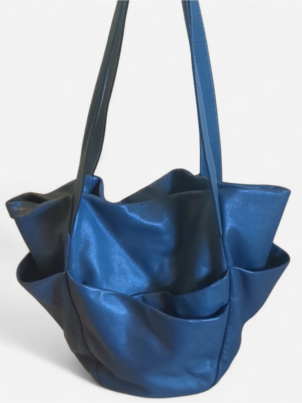 Olivia Harris by Joyce Grayson Blue Shoulder Tote  Bag